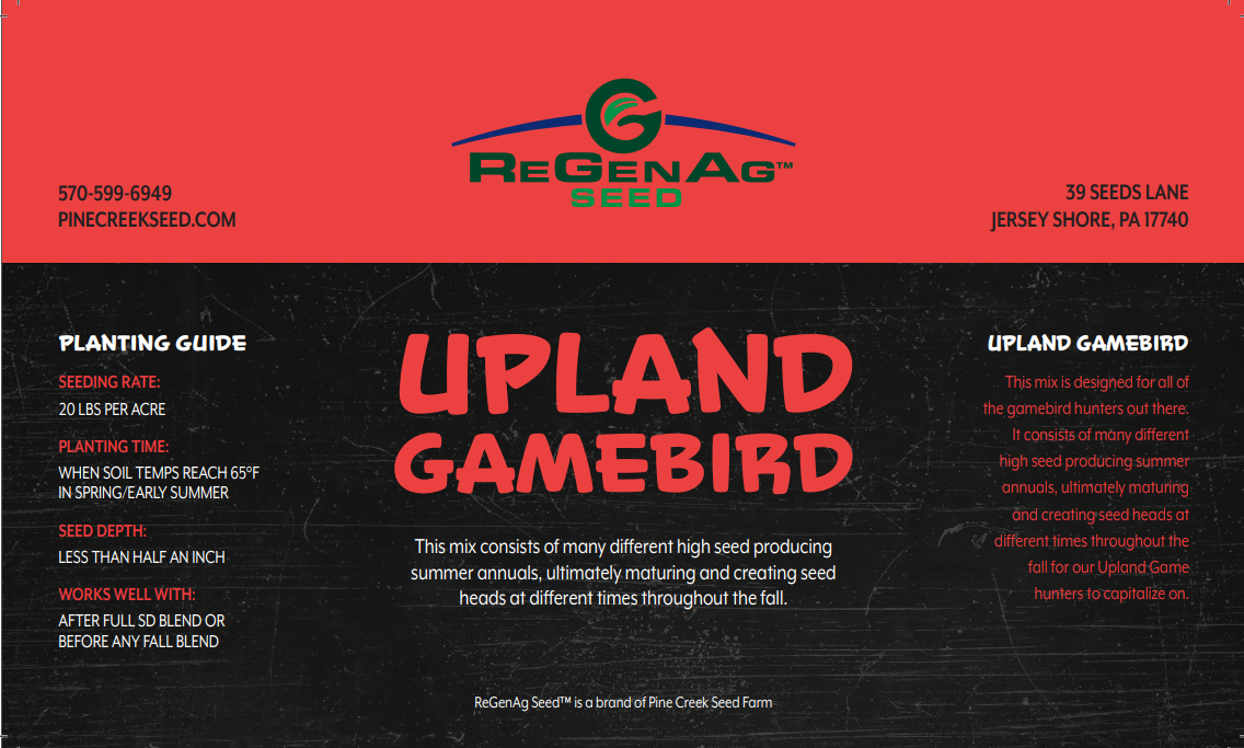 Upland Gamebird - Summer Multi-Species Mix